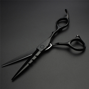 Professional High Quality Barber and Thinning Scissors In Black Titanium Color Hair Scissor With Stainless Steel For Custom <b>Log</b> - Product Image 2