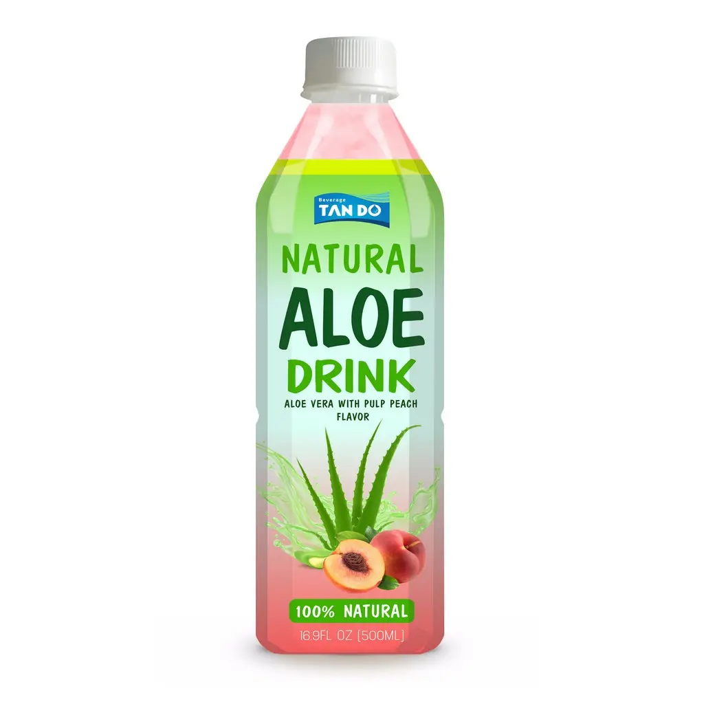 2019 Aloe vera Juice Drink with Pulps Vietnam certified ISO, HACCP, HALAL
