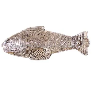 알루미늄 향 버너 애쉬 포수 콘 홀더 물고기 모양 Agarbatti 스탠드 아로마 테라피