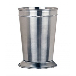 Verres ou tasses à Julep de menthe en cuivre pour fêtes ou restaurants – Tasses en acier inoxydable plaqué cuivre gaufré pour Julep de menthe - Product Image 5