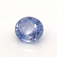 Pierre de saphir bleu pastel naturelle certifiée IGI Grossiste exclusif de pierres précieuses à taille ovale à facettes à l'usine Meilleur prix régulier