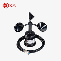 Anémomètre RIKA RK100-02 en plastique ABS à trois coupelles pour la mesure de la vitesse du vent 0-5V/RS485/4-20mA IP65 0-45m/s