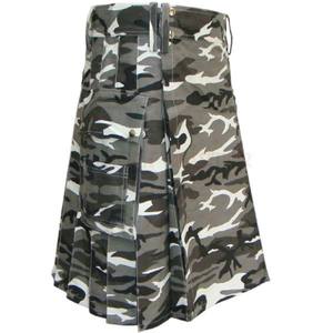 TRE Men's Cotton & Acrylic Wool <b>Utility</b> Hybrid Denim <b>Kilt</b>-Breathable Durable Eco-Friendly - Product Image 2