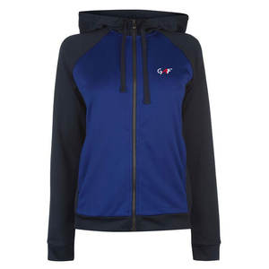 GAF Ensemble de 2 pièces pour femmes-Survêtement en coton-Survêtement ajusté-Coupe-vent-Couleur unie à capuche - Product Image 2