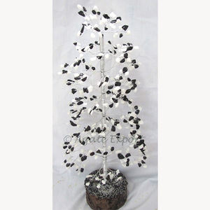 Ágata negro-blanco ágata 500 Pcs gemas árbol - Product Image 1