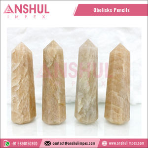 Piedra Lunar curativa Natural, cristal pulido, puntos de Obelisco, al mejor precio, superventas - Product Image 3