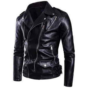 Veste de moto en cuir véritable matelassée pour homme pour l'hiver, élégante et durable, en cuir de vache - Product Image 2