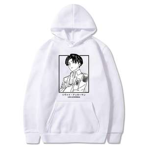 Sudadera con capucha para hombre y mujer, prenda deportiva unisex de gran tamaño con estampado de attack on titan, costura de color, a precio de fábrica - Product Image 6