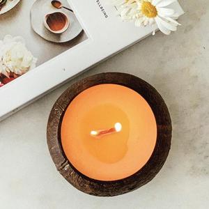 Best Seller 2025 High Quality Coconut <b>Shell</b> Candle Bowl Vietnam for Decorating, <b>Lighting</b>, Relaxing Made in Eco2go Vietnam - Product Image 1