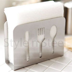 Restaurant Vente en gros Porte-serviettes Porte-mouchoirs Porte-serviettes en acier inoxydable pour hôtel Restaurant - Product Image 2