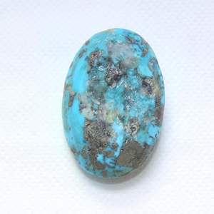 รูปวงรีพลอยเทอร์ควอยซ์แอริโซนาธรรมชาติ - Product Image 3