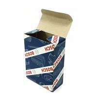 Dossiers d'emballage en carton recyclé personnalisés, pliables, avec fermeture invisible, pelliculage mat, gaufrage UV, pour supermarché