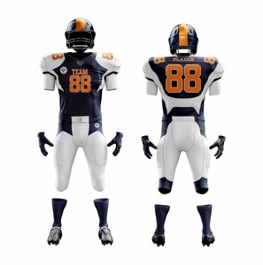 เสื้อฟุตบอลอเมริกันแขนสั้นระบายอากาศผ้าโพลีเอสเตอร์ออกแบบได้ตามต้องการ - Product Image 2