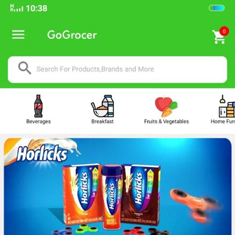 Готовое продуктовое приложение Android с приложением магазина и доставки продуктов App для ios и android mobile