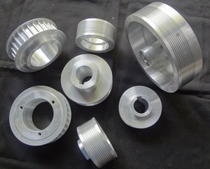 OEM tùy chỉnh nhôm/thép cơ khí Truyền tải điện Công cụ lái xe hoàn hảo thời gian ròng rọc 1 rãnh 10mm Đường kính lỗ khoan - Product Image 1