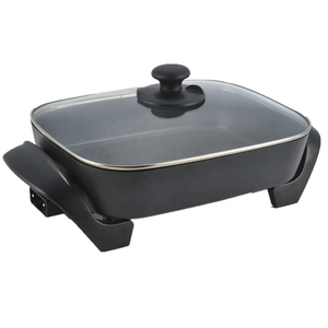 <strong>Electric</strong> Frying <strong>Pan</strong> Stove Use Non-stick Fry <strong>Pan</strong> Non-Stick <strong>Cooking</strong> With Glass Cover <strong>for</strong> Cookingeasy to Wash Nonstick Surfa - Product Image 1