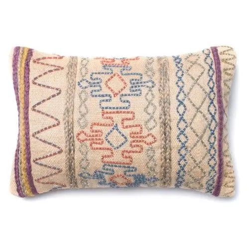 European styled rustic rug hand woven pillow decorative soft cushion printed pillow