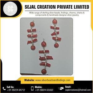 Boucles d'oreilles en argent sterling 925 de conception la plus récente du vendeur et du fournisseur indiens en gros - Product Image 3