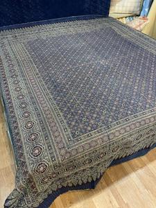 Ajrakh-colcha de algodón con estampado floral, colcha India hecha a mano - Product Image 2