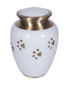 Urna de cremación para mascotas de diseño moderno, soporte para cenizas conmemorativas de mascotas de estilo metálico - Product Image 2