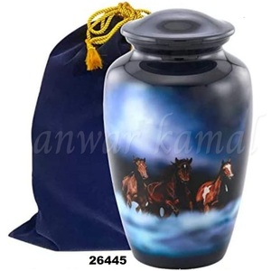 เที่ยงคืนวิ่งม้าผู้ใหญ่โกศเผาศพด้วยถุงกำมะหยี่ - Product Image 1