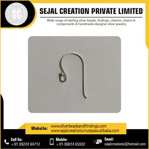 Fourniture directe d'usine en forme de rein oreille fil boucle d'oreille crochets pour femmes vendeur indien fournisseur résultats de bijoux composants INDIEN - Product Image 4