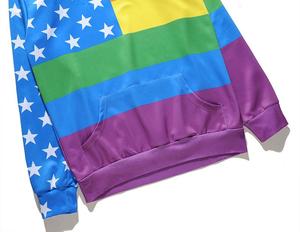 América bandera Arco Iris Lgbt orgullo moda Jersey sudadera Unisex con capucha - Product Image 5