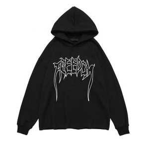 Men's 100% Cotton Blank Hoodies & Sweatshirts Custom Logo Printed Digital Printing for Winter OEM Logo Plain Hoodies Sweatshirts - Product Image 2