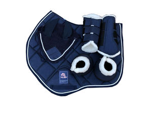 Juego de almohadillas de sillín de caballo con costuras elegantes de calidad superior Accesorios ecuestres Premium - Product Image 6