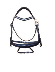 Cabezal acolchado suave de brida de cuero de caballo de alta calidad y banda para la nariz - Product Image 1