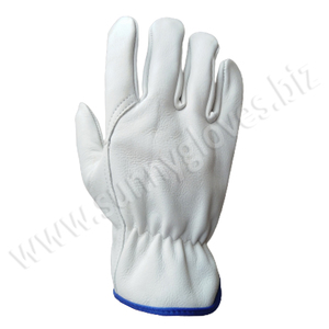 Goat Guante Industrial Safety Hand Protective Car Driving Construction Work Leather <b>Gloves</b> - Product Image 2