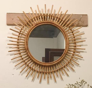 VINACRAFT JSC espejo de pared decorativo de ratán redondo para sala de estar cafetería decoración del hogar - Product Image 6