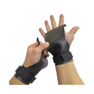 Cómodas empuñaduras de cuero para gimnasia con protectores de Palma Guantes Equipo de gimnasio - Product Image 1