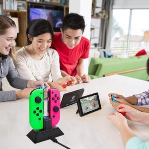 Portable MINI Plastic Charging <strong>Stand</strong> for Nintendo for <strong>Switch</strong> Joy-Cons with Wired Dock 2-in-1 Simultaneous Charging - Product Image 5