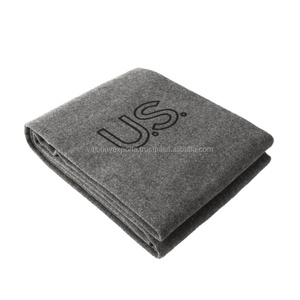 Thêm dày 150x200 cm màu xám dệt kim polyester lông cừu chăn nhiệm vụ nặng nề mùa đông cứu trợ mềm mặc len Rắn Đồng bằng thực hiện - Product Image 2