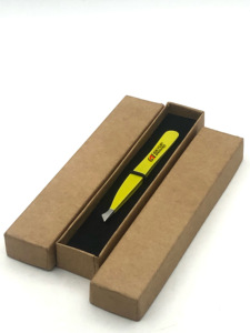 Nouveau Design professionnel avec poudre de poire en acier inoxydable pince à épiler d'extension de sourcil Logo personnalisé Instrument de beauté à pointe argentée - Product Image 4