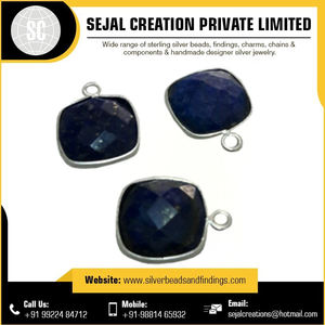 Exportateur de connecteurs en argent sterling pour pierres précieuses, cabochons en verre de forme ronde, carrée et en forme de cœur - Product Image 4