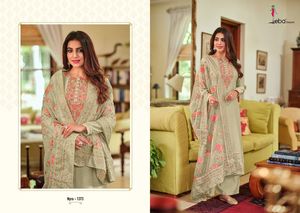 Kurta Suit Pure Maheshwari Viscose Silk avec Hevey Embroidery Travail avec Organza Duptta par Royal Export - Product Image 4
