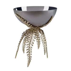 Bol de luxe en métal fini argent avec Base en marbre de forme ronde pour bonbons et chocolat - Product Image 6