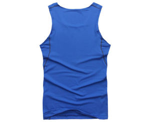 <b>Mens</b> Compression <b>Base</b> <b>Layer</b> Gym Tank Top Vest Sports Sleeveless Fitness T-Shirt Super Stretch and Breathable Fabric Quick Dry - Product Image 2