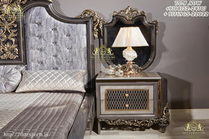 ชุดห้องนอนสไตล์ยุโรปแกะสลักด้วยมือแบบอิมพีเรียล เฟอร์นิเจอร์ห้องนอนแบบดั้งเดิมสีทองคำ ชุดห้องนอนขนาดคิงไซส์แบบแคลิฟอร์เนีย ชุดห้องนอนสีดำแบบราชวงศ์ - Product Image 2