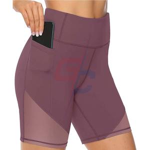 Short de Yoga pour femmes, vêtements de Gym, taille haute, avec poches - Product Image 5