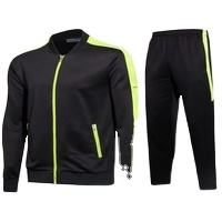 Chándal de gimnasio liso personalizado para hombre, chándal de poliéster y algodón de Color, venta al por mayor - Product Image 2