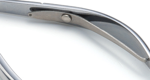 Pince à cuticules haut de gamme en acier inoxydable avec finition polie et joint de finition, pour nail art, avec ressort simple - Product Image 3