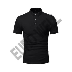 Camiseta de polo unisex con cuello redondo y diseño de logotipo personalizado de algodón de alta calidad 100%, camiseta en blanco sostenible hecha en fábrica para hombre - Product Image 1
