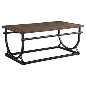 Juego de mesa de comedor de madera maciza de granja clásica moderna hecho a mano diseño Vintage detalles de Metal para el hogar sala de estar Oficina Villas - Product Image 4