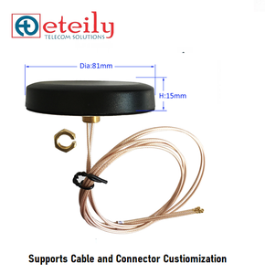 ETEILY GPS + LTE Combo Antena de disco magnético 80mm con cable RG178 + conector UFL Hecho en India - Product Image 2