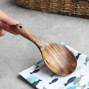 Cuchara de cocina de madera para servir cocina barata, pinzas para cocinar alimentos para tamaño personalizado y precio bajo con una sola pieza - Product Image 2