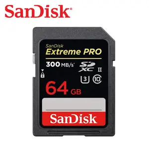 Kartu UHS-II SanDisk, Kartu SD SDSDXPK-064G-GN4IN U3 Kelas 10 64Gb