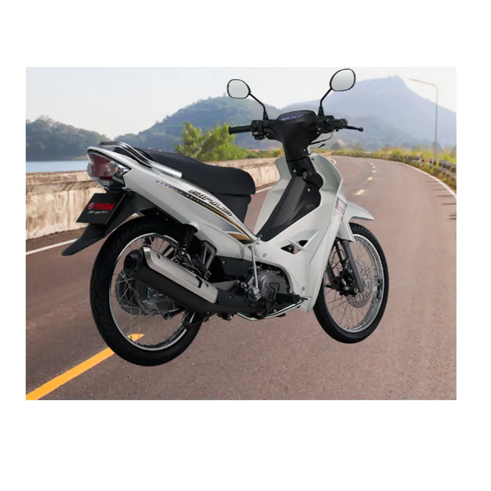 ออกแบบใหม่เกียร์รถจักรยานยนต์110cc (Yamahav Su-Ri-Us) สีขาว/สีแดง/สีดำ